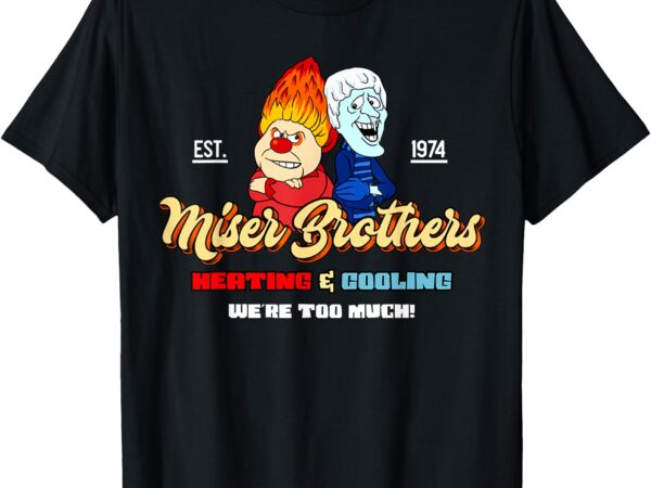 Brothers heating & cooling christmas t-shirt