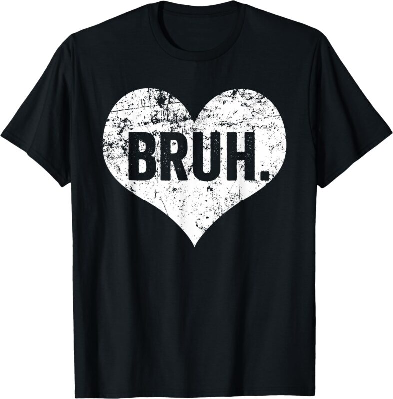 Bruh Meme Funny Saying Bro Greeting Teens Boys Valentine Boy T-Shirt