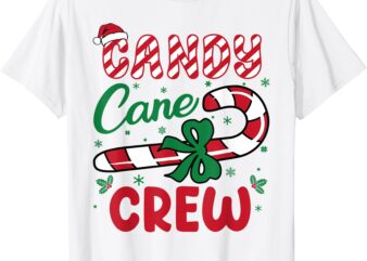 Candy Cane Crew – Funny Christmas Holiday Men Women T-Shirt