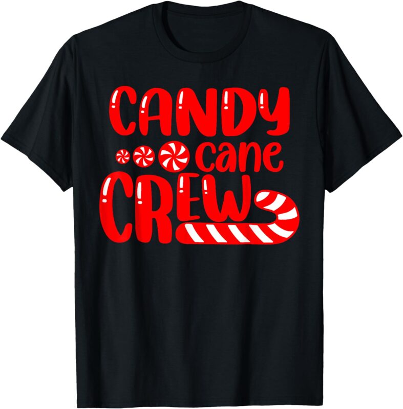 Candy Cane Crew Matching Family Group Candy Lover Pajamas T-Shirt