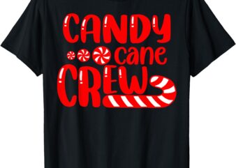 Candy Cane Crew Matching Family Group Candy Lover Pajamas T-Shirt