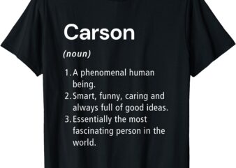 Carson Name Definition Funny Dictionary T-Shirt