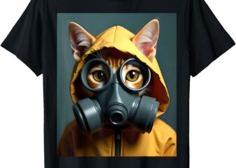 Cat Gas Mask Tee T-Shirt