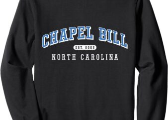 Chapel Bill Tee – North Carolina Fan Merch Sweatshirt