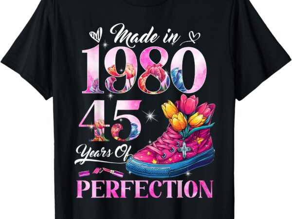 Chapter 45 est 1980 45 years old gifts 45th birthday queen t-shirt