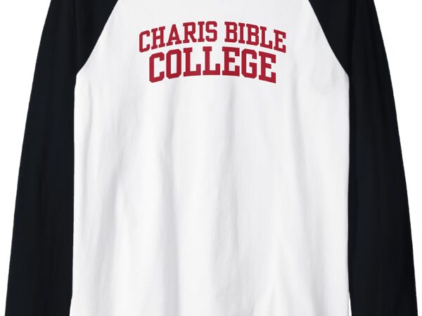 Charis bible college apparel sports fan raglan baseball tee t shirt vector file