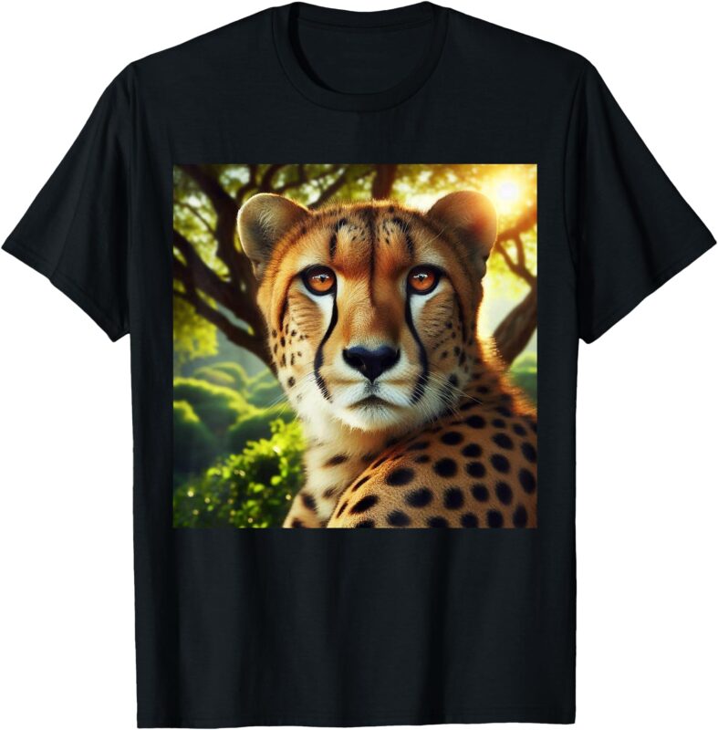 Cheetah Wild Animal Lovers Cheetah Print Fastest Land Animal T-Shirt