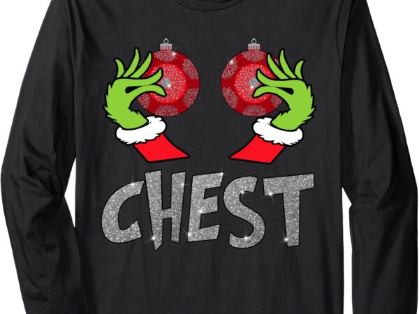 Chest nuts matching chestnuts xmas christmas couples women long sleeve t-shirt