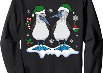 Christmas Blue-footed Booby Galapagos Ecuador Seabirds Sweatshirt