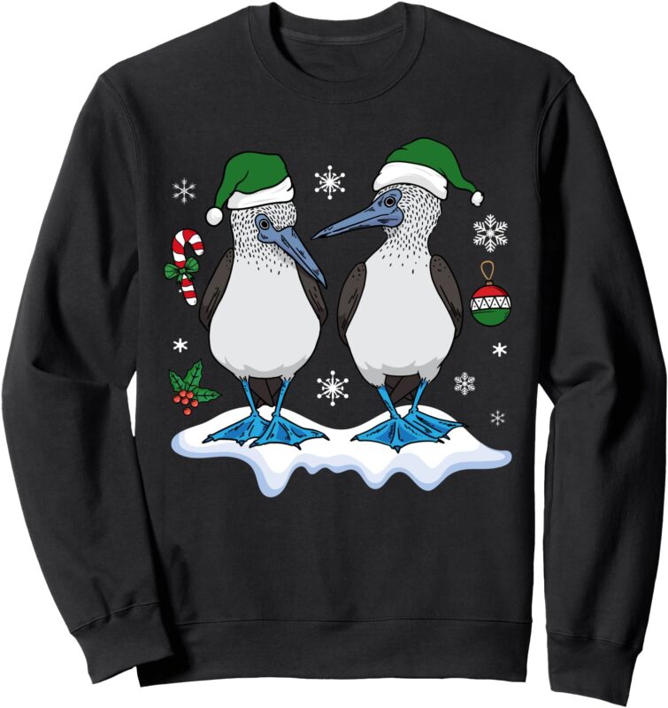 Christmas Blue-footed Booby Galapagos Ecuador Seabirds Sweatshirt