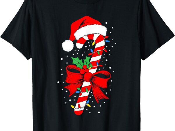 Christmas candy cane shirt boy girl kids men women pajamas t-shirt