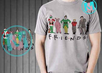 Christmas Friends SVG, Christmas Movie Characters SVG, Friends Christmas SVG