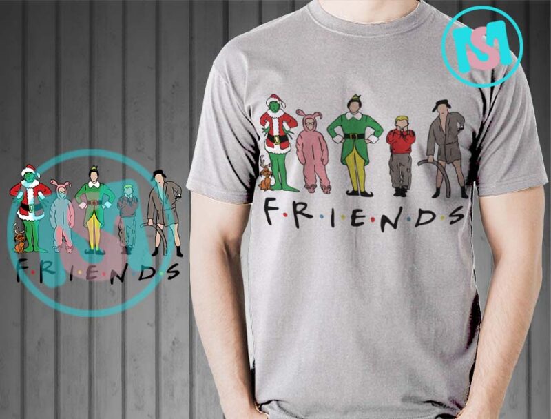 Christmas Friends SVG, Christmas Movie Characters SVG, Friends Christmas SVG