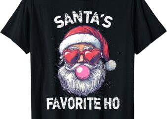 Christmas Santa’s Favorite Ho Funny Santa Claus Cute Xmas T-Shirt