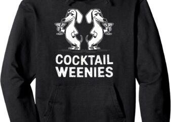 Cocktail Weenies Funny Dachshund Party Lovers Pullover Hoodie