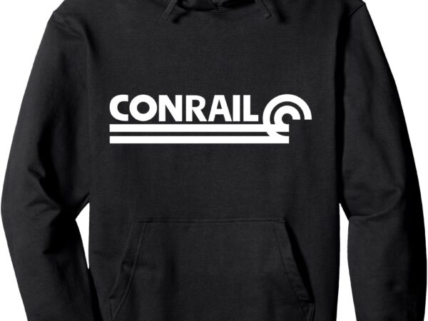 Conrail (white letters) pullover hoodie t shirt vector file