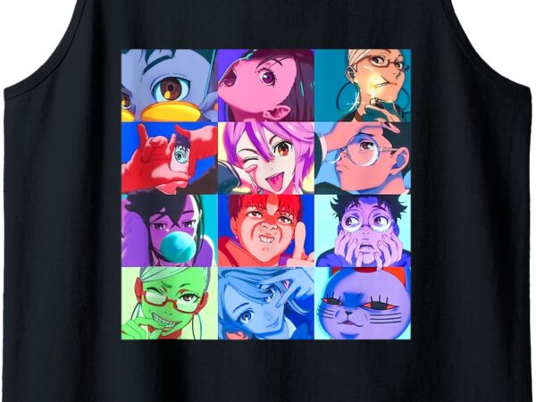 Cool shonen manga anime dandadan japanese anime tank top t shirt vector file