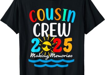 Cousin crew 2025 Summer Vacation Beach Family Trips Matching T-Shirt