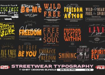 STREETWEAR TYPOGRAPHY VOL. 16 BUNDLE