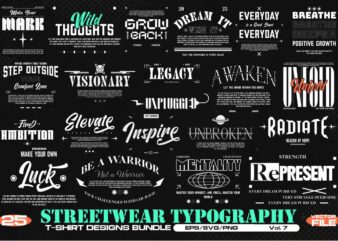 STREETWEAR TYPOGRAPHY VOL. 7 BUNDLE