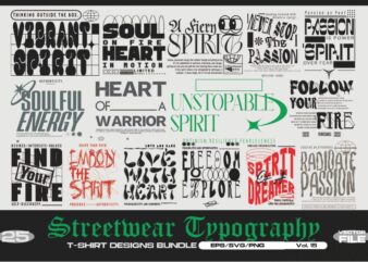 STREETWER TYPOGRAPHY VOL. 15 BUNDLE