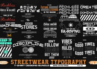 STREETWEAR TYPOGRAPHY VOL. 5 BUNDLE