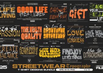 STREETTWEAR TYPOGRAPHY VOL. 13 BUNDLE