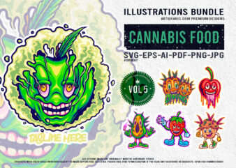 Imaginative Cannabis Fruit Characters Pack for Standout Art and Products