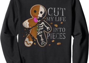 Cut My Life Into Pieces Gingerbread Christmas Elder Emo Sweatshirt