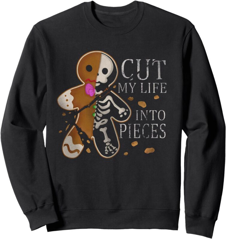 Cut My Life Into Pieces Gingerbread Christmas Elder Emo Sweatshirt