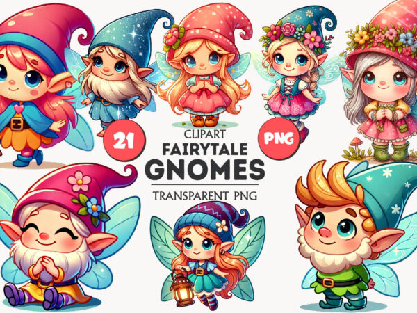 Cute fairytale gnomes. tshirt, png.