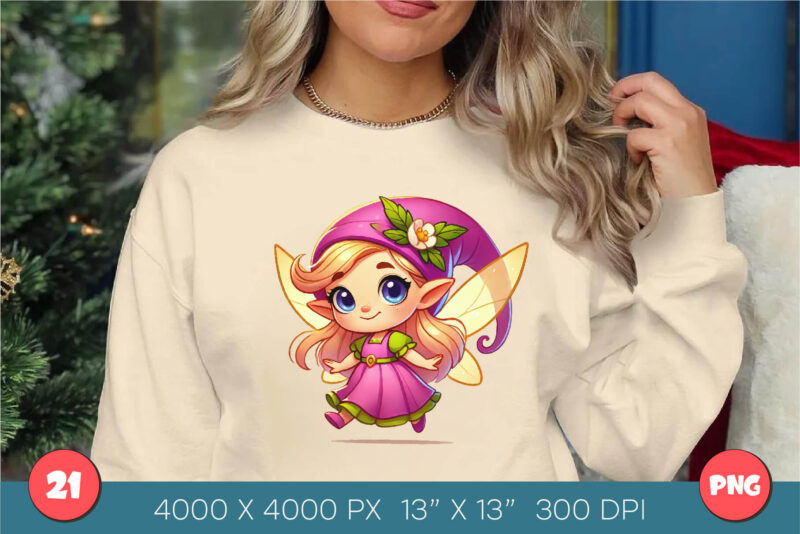 Cute Fairytale Gnomes. Tshirt, PNG.