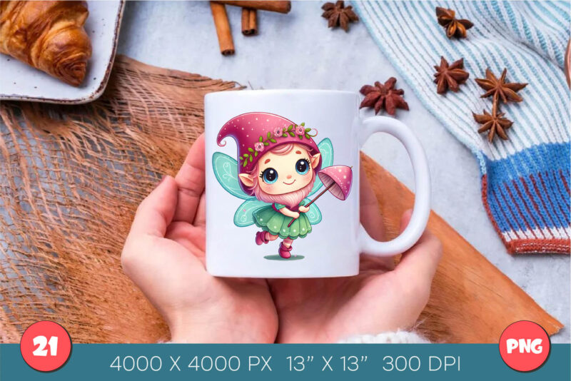 Cute Fairytale Gnomes. Tshirt, PNG.