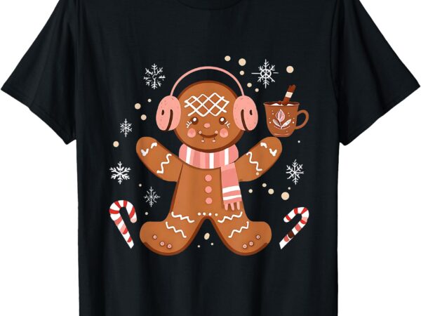 Cute gingerbread winter fun novelty men women kids t-shirt