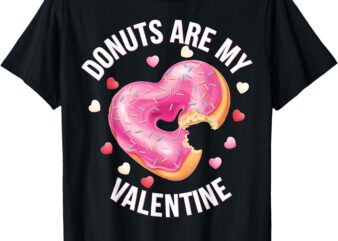 Cute Heart Donut with Pink Frosting Valentine’s Day Sweet T-Shirt