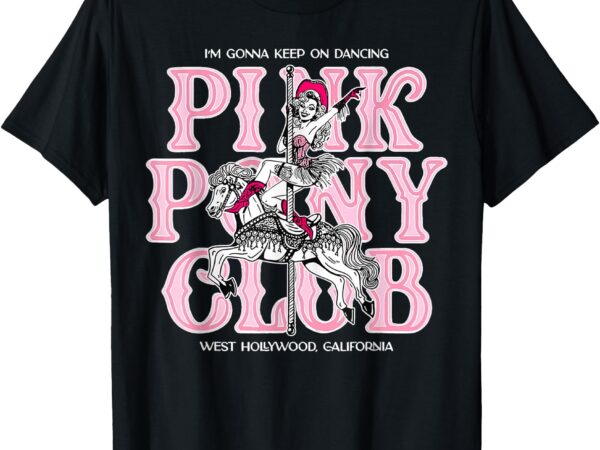 Cute pink girl pony club groovy girls birthday cowgirl t-shirt