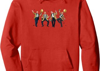 Cute Trump Dance Happy New Year Funny Trump New Year Pullover Hoodie