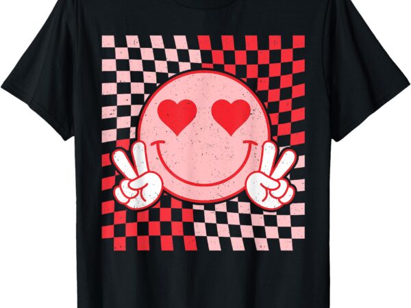 Cute valentines vibes smile face valentine day men women kid t-shirt