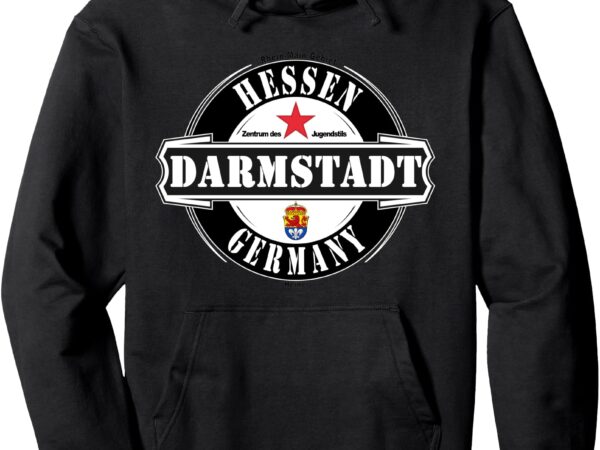 Darmstadt hessen germany city keepsake tourist outfit pullover hoodie t shirt vector illustration