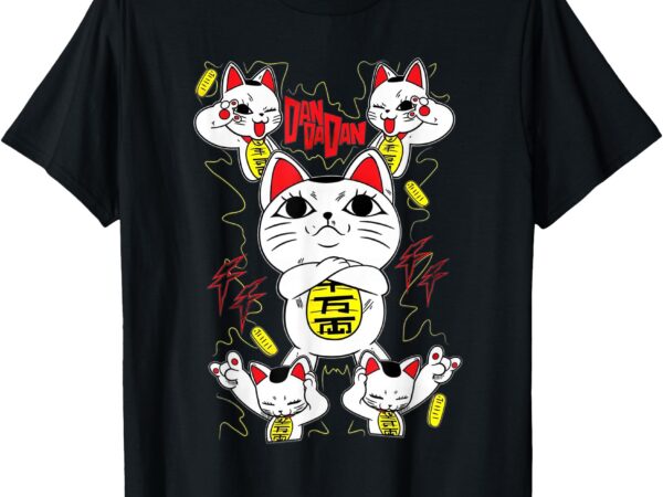 Dandadan cat turbo-granny cute anime manga cat t-shirt