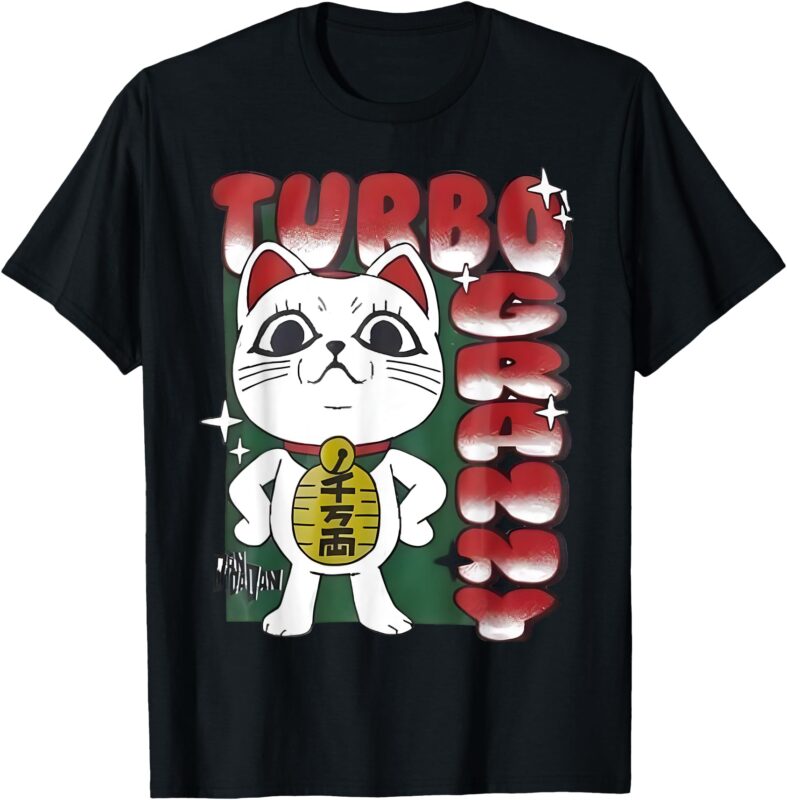 Dandadan Turbo Granny Cute Cat Kawaii Angry Cat Anime T-Shirt