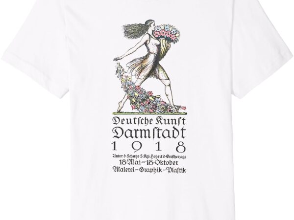 Darmstadt germany art exhibition 1918 vintage german premium t-shirt