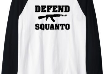 Defend Squanto Raglan Baseball Tee