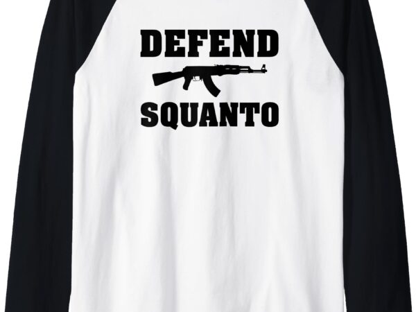 Defend squanto raglan baseball tee t shirt vector illustration