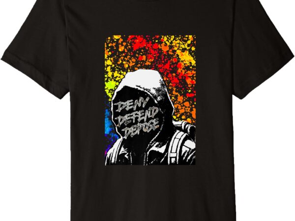 Delay deny defend, vintage painting premium t-shirt