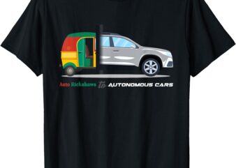 Desi food quotes _ Chai Lover _ Auto-rickshaw _ Chai Breaks T-Shirt