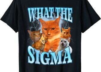 ERM What The Sigma Meme Cat Ironic Brainrot Y2K T-Shirt