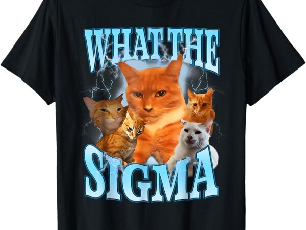 Erm what the sigma meme cat ironic brainrot y2k t-shirt