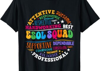 ESOL Squad Teachers and Students Team Back To School T-Shirt