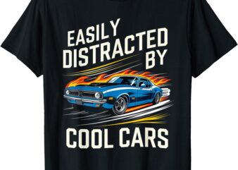 Easily Distracted By Slot Car Racing RC Car Mini Car Slotcar T-Shirt